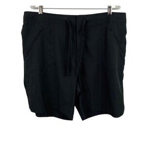 Sol Borne Womens Size XL Black Swim Shorts Pockets Drawstring Waist